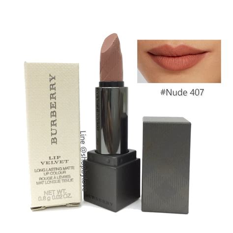 burberry lip velvet lipstick no 407 nude|temptalia Burberry lipstick.